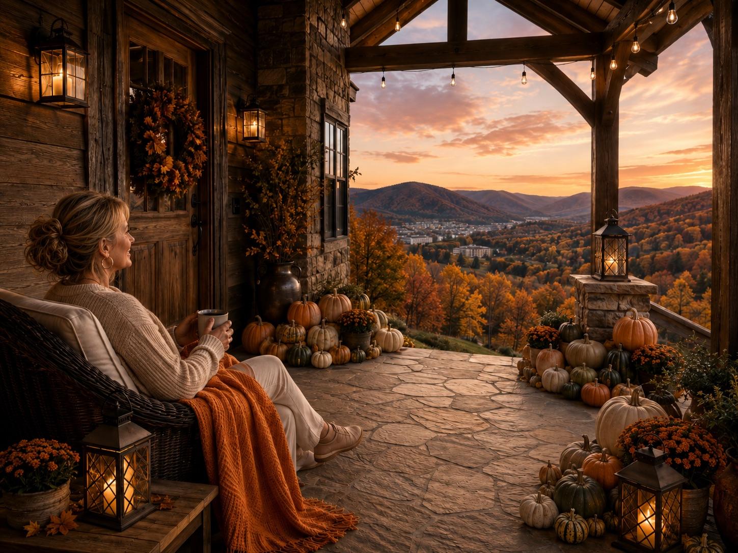 Cozy Moments Among the Pumpkins